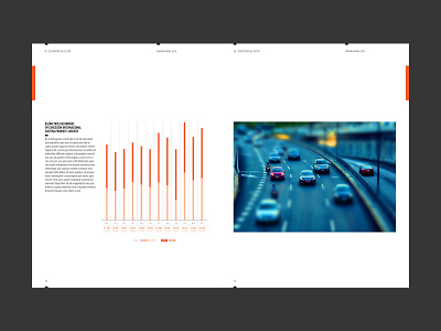 Annual Report annual report annualreport design editorial design highway highways indesign infographics print tilt shift typography
