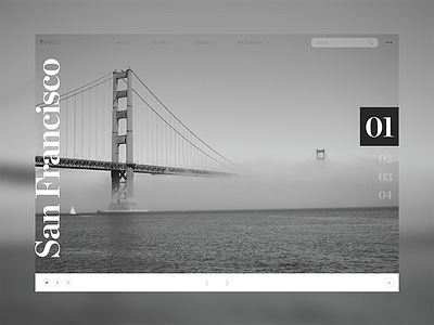 San Francisco blackwhite layout minimal sanfrancisco typography web