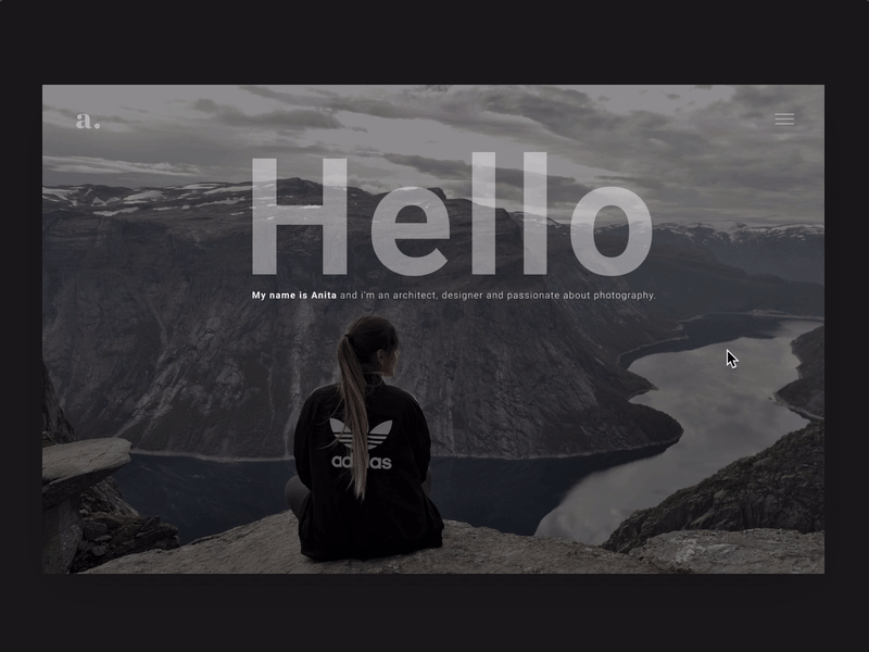 Portfolio Website web desgin invision studio portfolio web ui ux transitions design