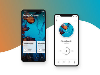 Music App app app design clean design designer gradient minimal music music app music player