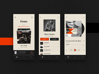 Music App Concept app concept design illustration minimal ui