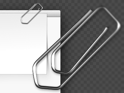 Paper Clip clip goodtimes metal opacity.app paper reflexion ui vectorial
