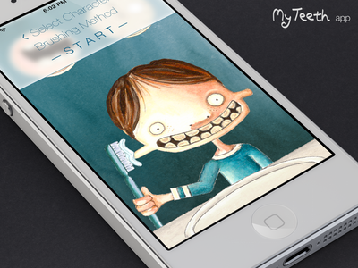 Linus on MyTeeth children drawing illustration ios ios7 myteeth