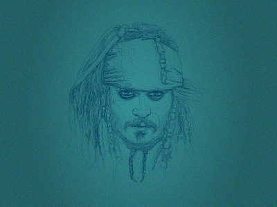 Line Portrait - Jack Sparrow