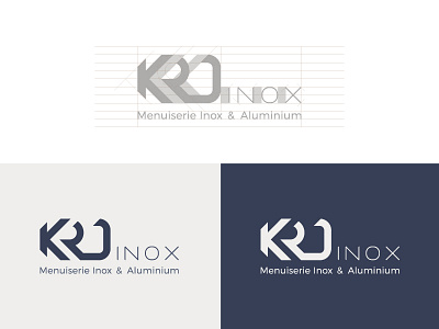 KRD Inox Logo Design, Brand Identity brand identity branding project inox logo logo mark construction metal