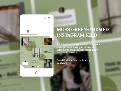 Moss Green-Themed IG Feed