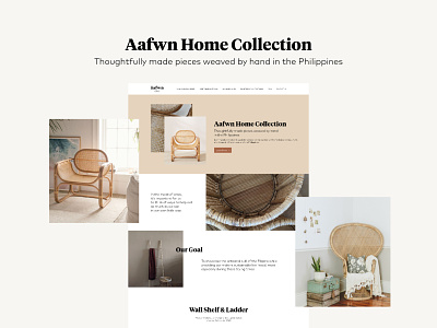 Aafwn Home Collection Landing Page aafwn furniture landing page minimalist ui web design