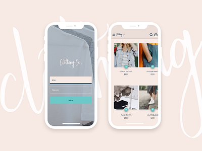 Mobile UI for Shopping App using Material Design