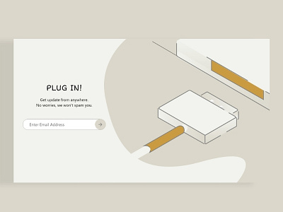 Subscribe Section - UI design illustration minimalist plugin plugins subscribe ui ux ui ux design webdesign