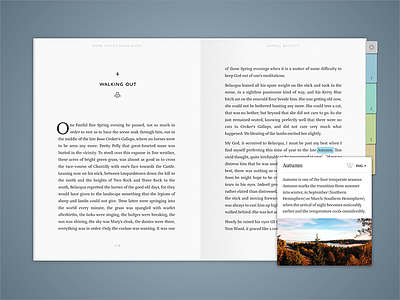 Ebook Reader App app book ebook mac novel typography ui