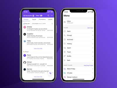 Mail App app design fluent design fluent design system mail app ui