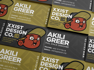 Xxist Design Co. - business cards badge brand branding cartoon design illustration logo mascot print product design stationery typography