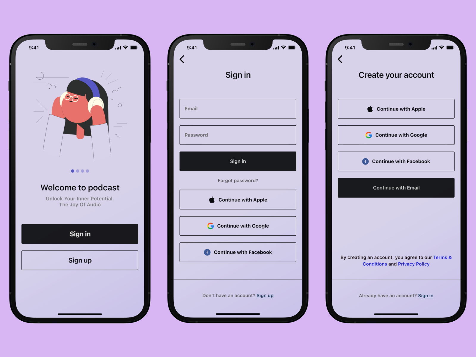 Sign In / Sign Up by Nivesh Birangal on Dribbble