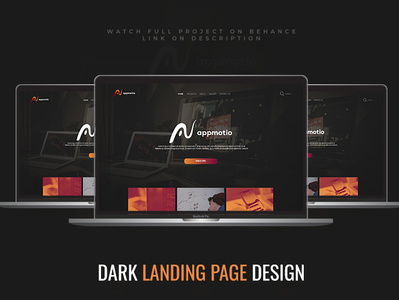 Dark Landing Page Design bangladesh branding company dark company debuteshot design ecommence illustration landingpage orange orange color ui ui ux ux web website