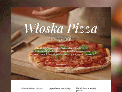 World Pizza Day animated cooking cross selling ecommerce flat growth hacking landing page parallax parallax scrolling pizza ux web