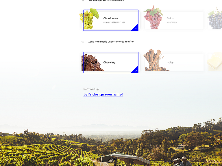 the bespoke winery by P for tonik on Dribbble