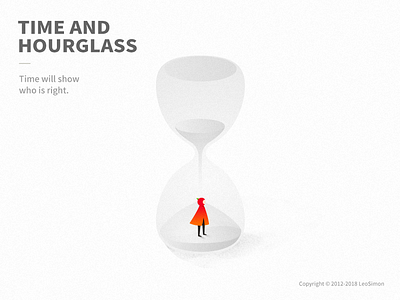 Time and hourglass app design illustration ui vector web website