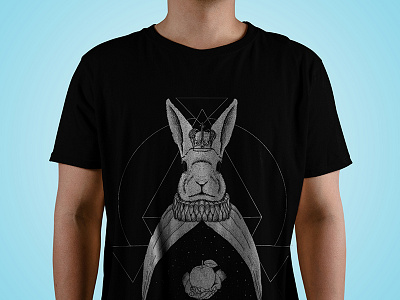 Duke Rabbit apparel digital drawing drawing illustration t shirt