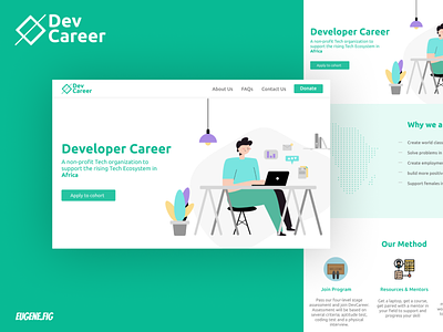 Dev Career - Redesign app branding design design app illustration ios mobile nigeria ui ux