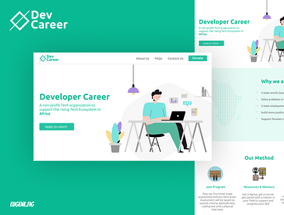 Dev Career - Redesign app branding design design app illustration ios mobile nigeria ui ux