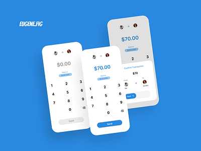 Transfer Screen app design figma ios ui ux