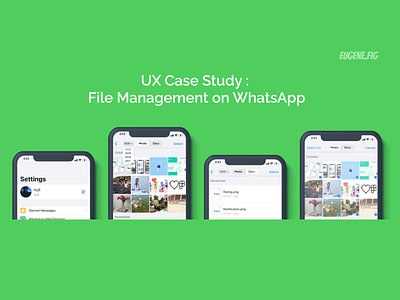 UX Case Study: File Management on WhatsApp app design design app figma ios nigeria ui ux