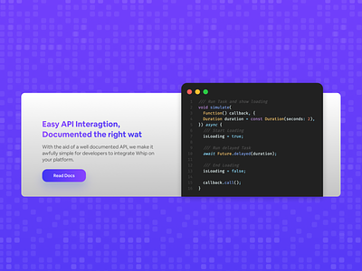 API Integration Section