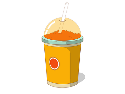 cocktail drink geometry illustration summer vector web