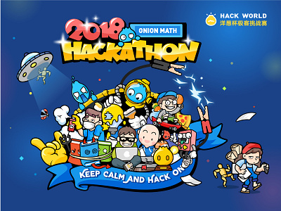 Hackathon branding design icon illustration logo type web website