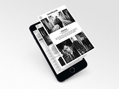 IAMFRANK black fashion home iamfrank mobile punta responsive web