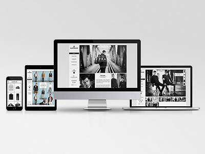 IAMFRANK black design fashion ios mobile responsive ui user interface web