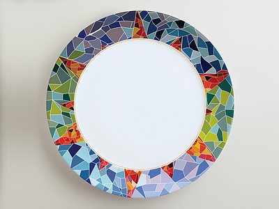 Multicolor Gaudi Plate