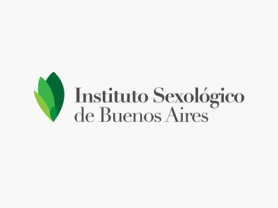 Instituto Sexológico de Buenos Aires green institute leaf logo serif sex sexology