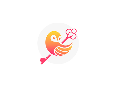 Owl Key illustration key logo logodesign owl vector