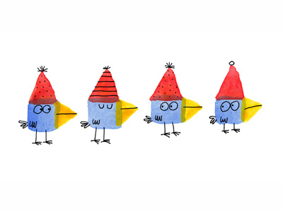 Red Party Hats