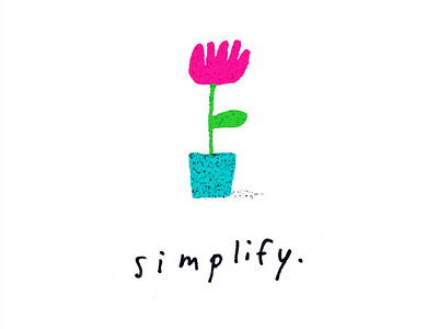 simplify flower illustrator illustratrion