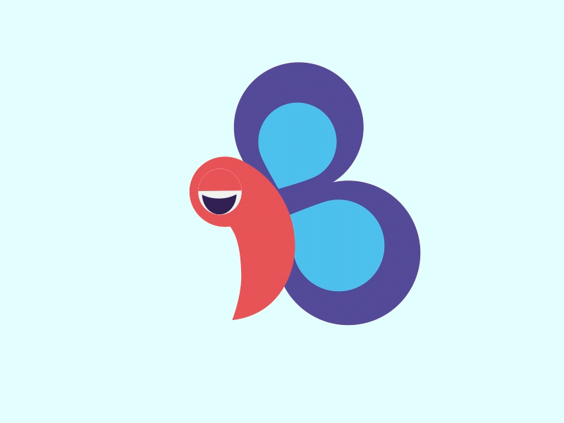 Day 2: B 36days b 36daysoftype 36daysoftype06 after effects aftereffects animation character illustration illustrator mograph motiongraphics