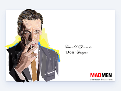 Character illustration "Don" art design illustration madmen portrait vector