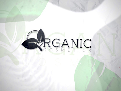 Organic Cosmetics Logo adobe branding design fun icon illustration logo typography vector