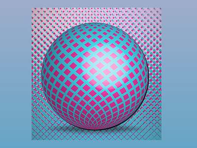 Minty ball 3d adobe colorful design fun