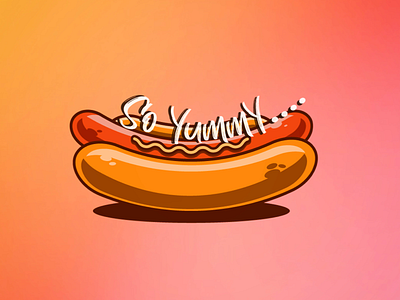 Highlighted HotDog adobe design fun highlights illustration typography