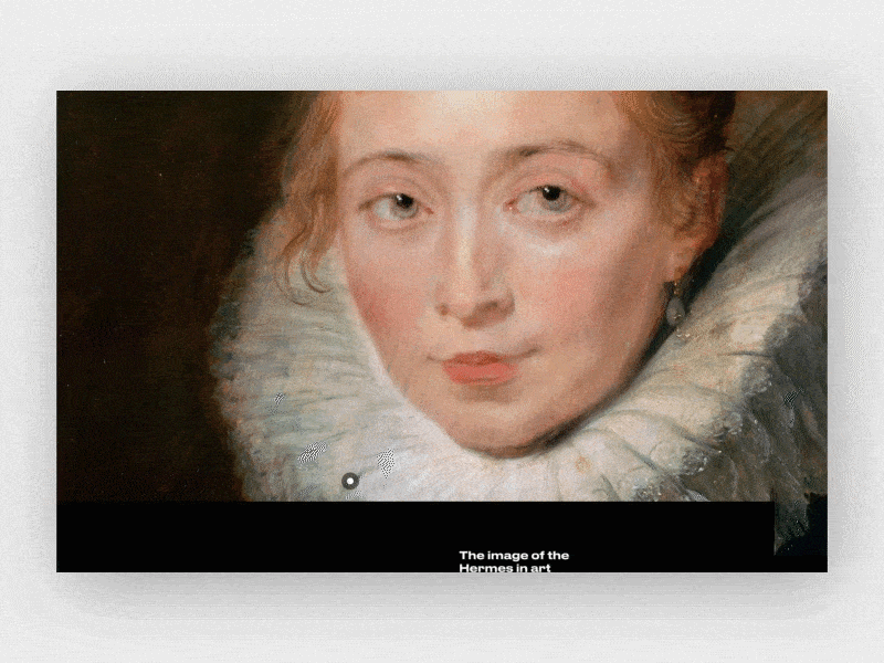 Main page concept for the Hermitage Museum website 3d animation art black concept druk hello main minimalistic museum page service