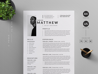 Resume/CV by Reuix Studio on Dribbble