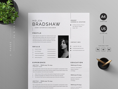 Resume/CV by Reuix Studio on Dribbble