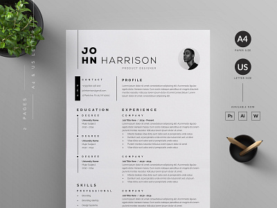 Resume/CV cover letter cover letter template creative curricular vitae cv design cv template designer resume die microsoft word minimal modern ms word professional resume resume bundle resume design resume template us letter vector word