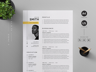 Resume/CV by Reuix Studio on Dribbble