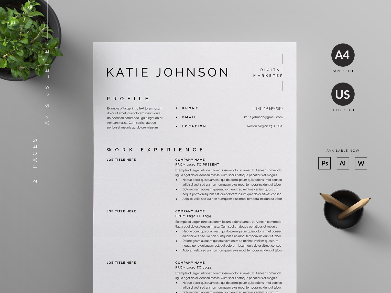 Resume/CV by Reuix Studio on Dribbble