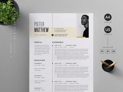 Resume/CV by Reuix Studio on Dribbble