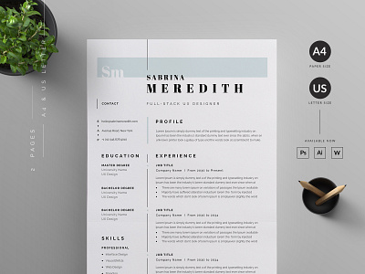 graphic designer resume inspiration