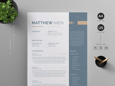 Resume/CV cover letter cover letter template creative curricular vitae cv design cv template designer resume die microsoft word minimal modern ms word professional resume resume bundle resume design resume template us letter vector word